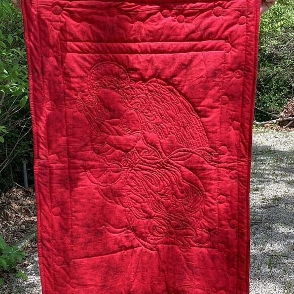 NWT. Hand Crafted Quilt Golden Christmas Angel Playing Lute - Picture 15 of 16